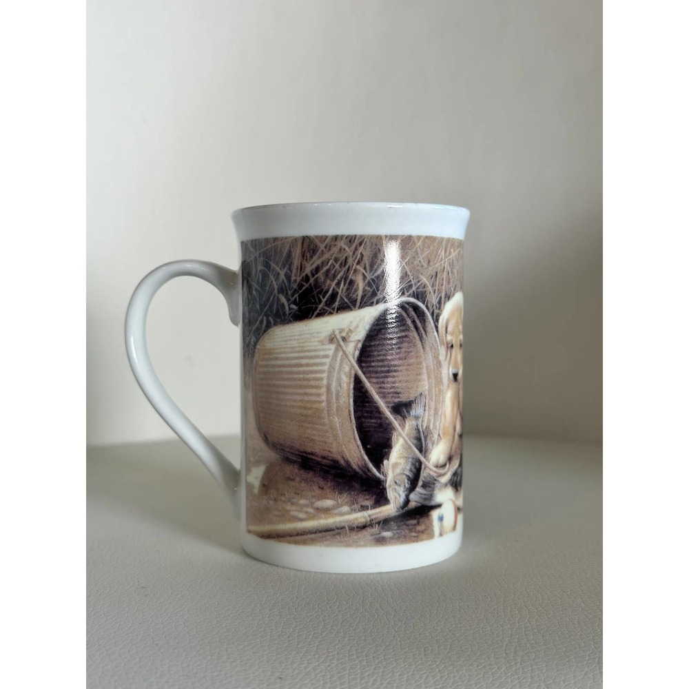 Labrador Retriever Puppies Fishing Coffee Mug - Picture 4 of 8